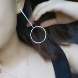 Exaggerated Aros Hoop Earrings Round Pendant Brincos XR149