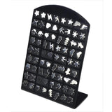36 Pairs Mini Christmas Silvery Stud Earrings Men Women Stainless Steel Jewelry