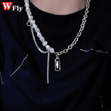 Baroque Pearl Necklace Light Niche Collarbone Chain Hot Girls Men Women