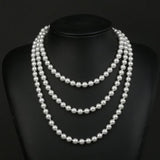 Vintage Freshwater Pearl Beaded Choker Necklace for Women