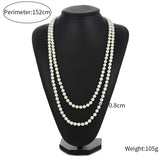 Vintage Freshwater Pearl Beaded Choker Necklace for Women