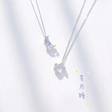 Korea Moonstone Pendant Necklace for Women