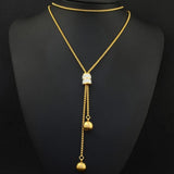 Stainless Steel Charm Sweater Chain Necklace Pendant