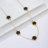 INS Clover Geometric Necklace Sweet Romantic Holiday Jewelry