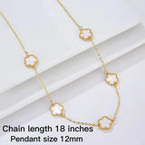 INS Clover Geometric Necklace Sweet Romantic Holiday Jewelry