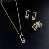 CZ Jewelry Set for Women Bridal Wedding Party Dress