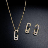 CZ Jewelry Set for Women Bridal Wedding Party Dress