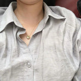 Silver Irregular Charm Necklace S-N532