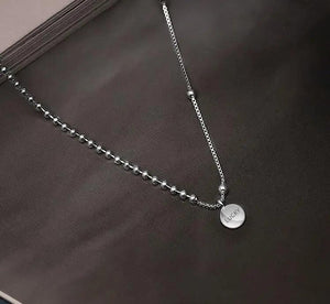 Luck Bead Chain Necklace LUCKY Letter Necklace For Women