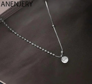 Luck Bead Chain Necklace LUCKY Letter Necklace For Women