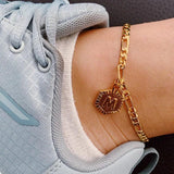 Initial Ankle Bracelet & Bracelet Set
