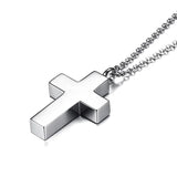 Cross Pendant Necklace Cremation Ashes Ash Urn Keepsake Stainless Steel