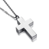 Cross Pendant Necklace Cremation Ashes Ash Urn Keepsake Stainless Steel