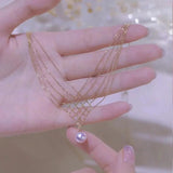 Pearl Fishtail Metal Lace Necklace for Women