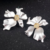 Big Flower Ear Stud Earrings Dangle Party Jewelry Gift