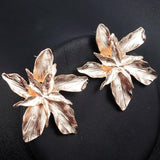 Big Flower Ear Stud Earrings Dangle Party Jewelry Gift