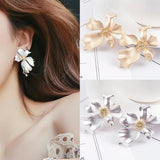 Big Flower Ear Stud Earrings Dangle Party Jewelry Gift