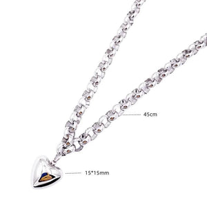 Heart Necklace Surgical 316L Stainless Steel Jewelry