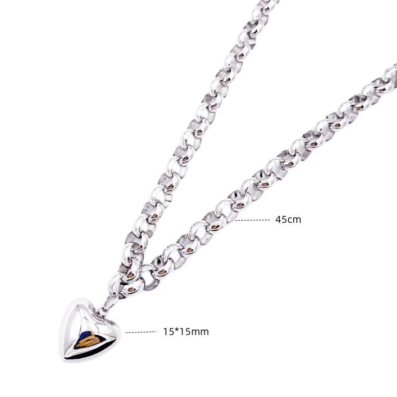 Heart Necklace Surgical 316L Stainless Steel Jewelry
