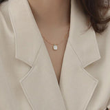 Silver Fritillary Pendant Necklace For Women