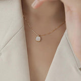 Silver Fritillary Pendant Necklace For Women