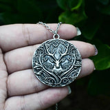 Natural Forest Animal Elk Pendant Necklace for Men and Women