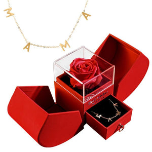 Mom and Daughter Matching Jewelry Pendant Necklace with Soap Forever Rose