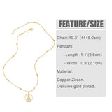 Rainbow CZ Crystal Cross Pendant Necklace Religious Jewelry