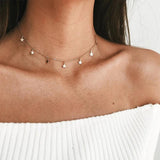 Star Shape Necklace Choker Pendant Jewelry Wholesale