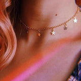 Star Shape Necklace Choker Pendant Jewelry Wholesale