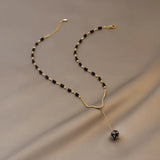 Crystal Zircon Ball Pendant Necklace for Women