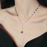 Crystal Zircon Ball Pendant Necklace for Women