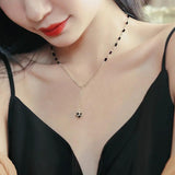 Crystal Zircon Ball Pendant Necklace for Women