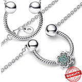 925 Silver Double Circles Necklace Ring Earrings Set