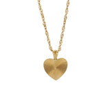 Stainless Steel 18k Plated Geometric Texture Pendant Necklace
