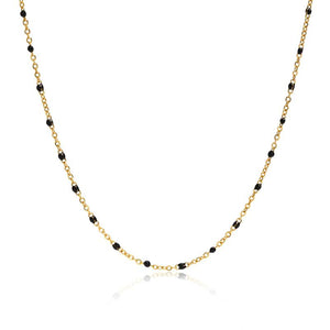 Gold Beads Chain Choker Necklace for Women