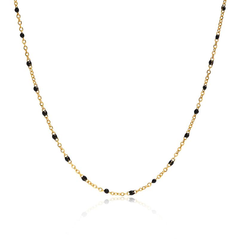 Gold Beads Chain Choker Necklace for Women