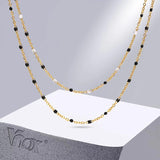 Gold Beads Chain Choker Necklace for Women