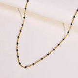 Gold Beads Chain Choker Necklace for Women