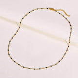 Gold Beads Chain Choker Necklace for Women
