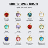 Personalized Name Necklace with Birthstone, Custom Any Name Pendant