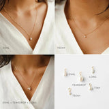 eManco Stainless Steel 5PCS Pearl Necklace DIY Irregular Chain Birthday Gift