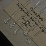 925 Sterling Opal Zircon Sweet Choker Banquet Jewelry