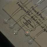 925 Sterling Opal Zircon Sweet Choker Banquet Jewelry