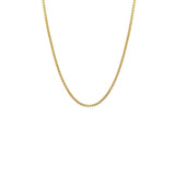 24K Box Chain Necklace For Women 18inch Jewelry Hook