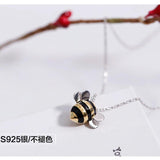 925 Silver Bee Creative Necklace for Women