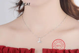 925 Sterling Silver Whale Dolphin Mermaid Tail Necklace Choker