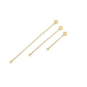 3Pcs 9/6.5/4.5mm Ext Chain Necklace 925 Sterling Silver Organizer Collares