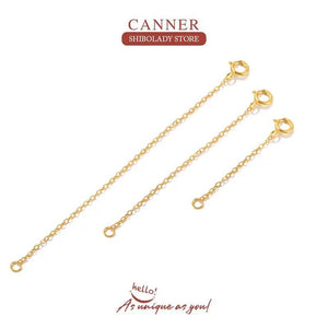 3Pcs 9/6.5/4.5mm Ext Chain Necklace 925 Sterling Silver Organizer Collares