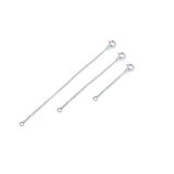 3Pcs 9/6.5/4.5mm Ext Chain Necklace 925 Sterling Silver Organizer Collares